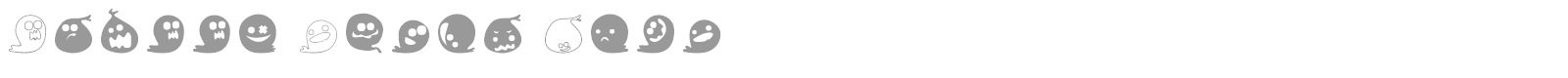 Fluffy Ghost Ding font preview